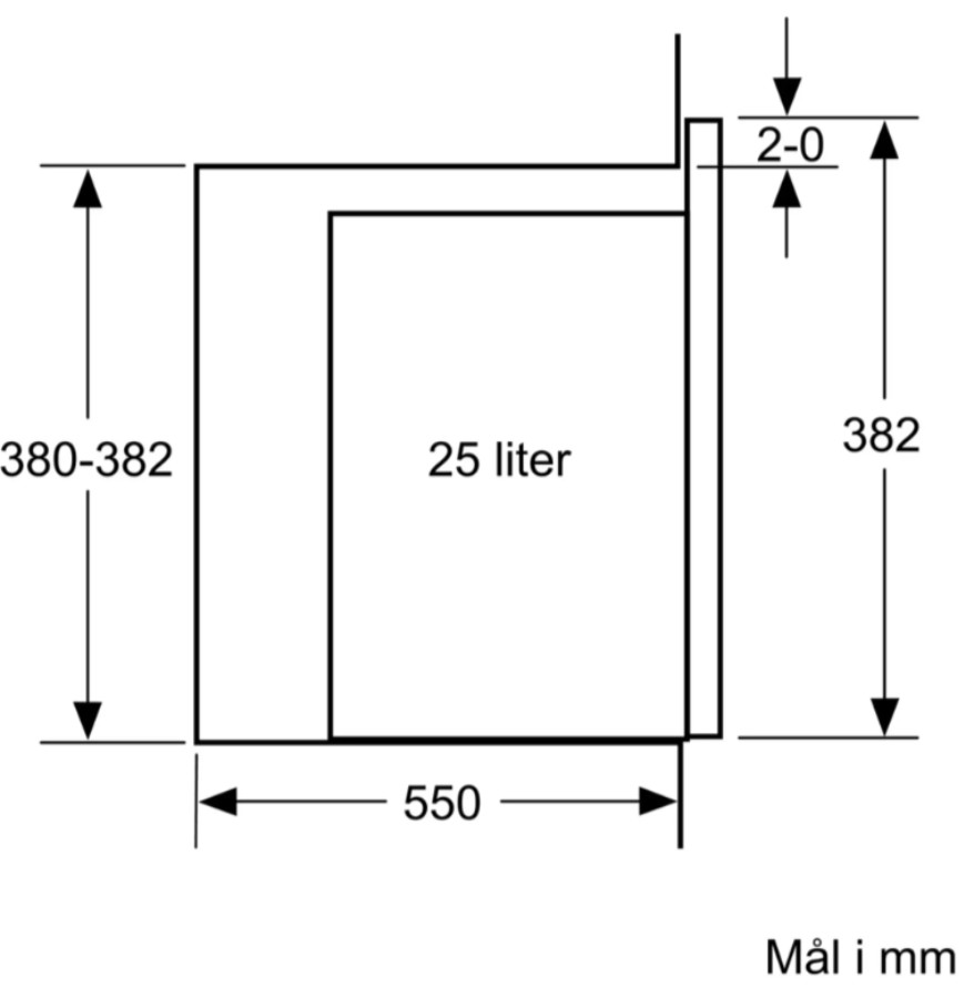 Siemens - Mikrobølge ovn for innbygning BF555LMS0